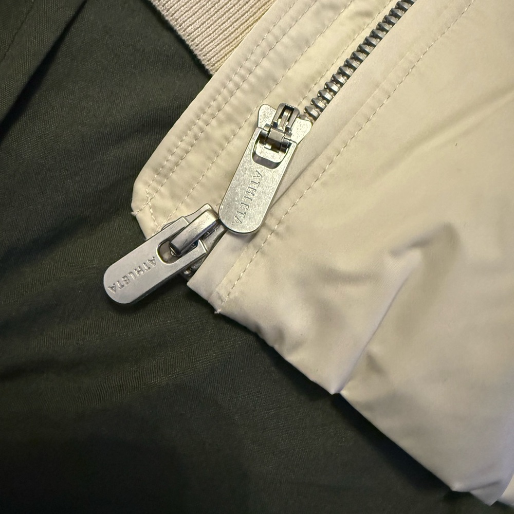 Athleta Off-White Zip Jacket - image 3